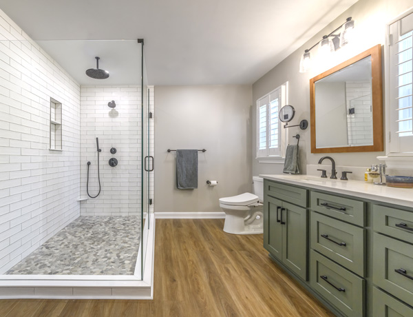 Custom walk in showers